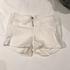 White H&M shorts